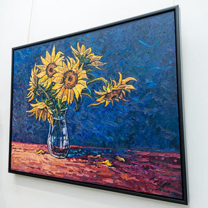 Ryan Sobkovich Still Life Sunflowers | 36" x 48" Oil on Canvas