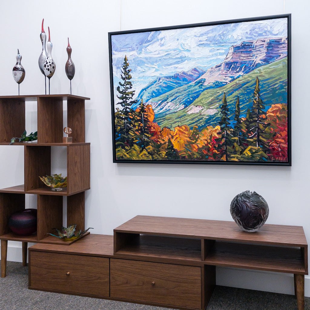 Rocky Mountain Hike in Autumn | 36" x 48" Oil on Canvas Ryan Sobkovich