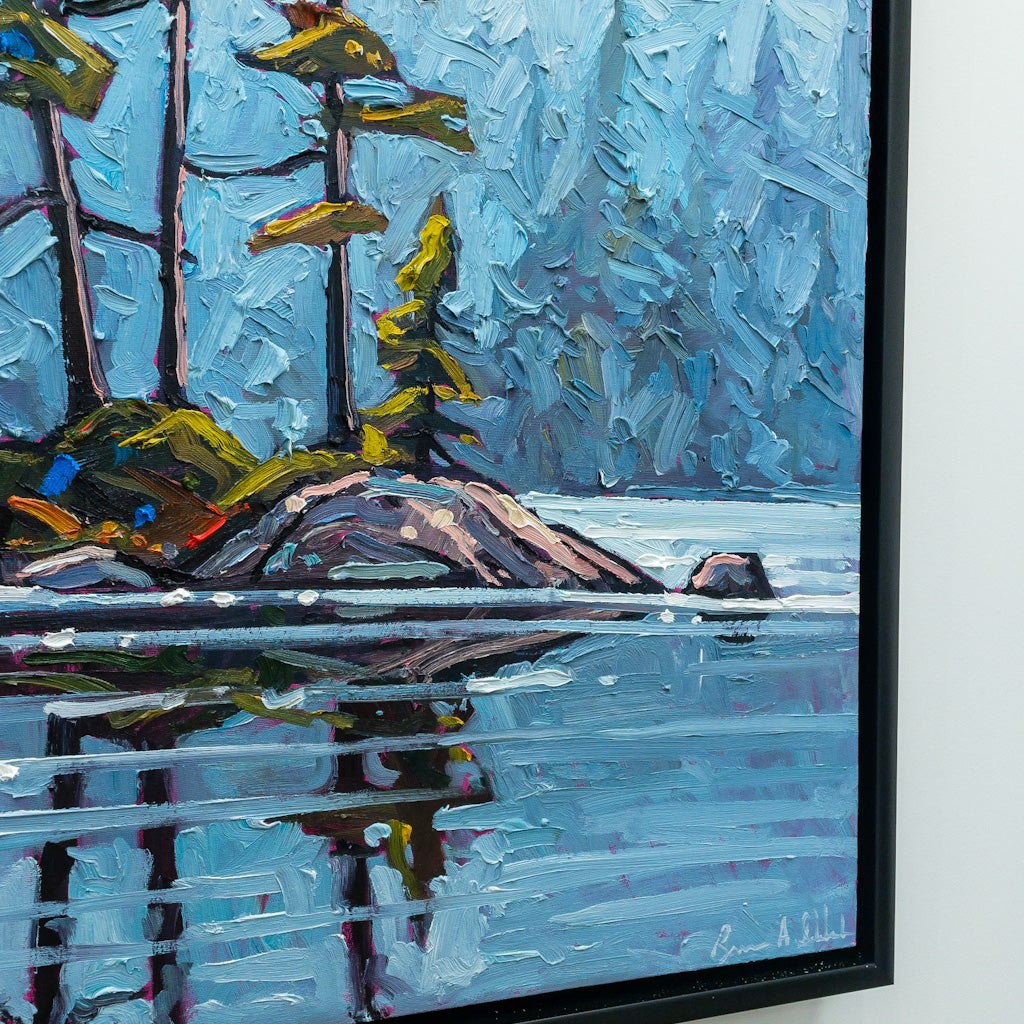 Ryan Sobkovich Enchanting Island Reflections | 40" x 30" Oil on Canvas
