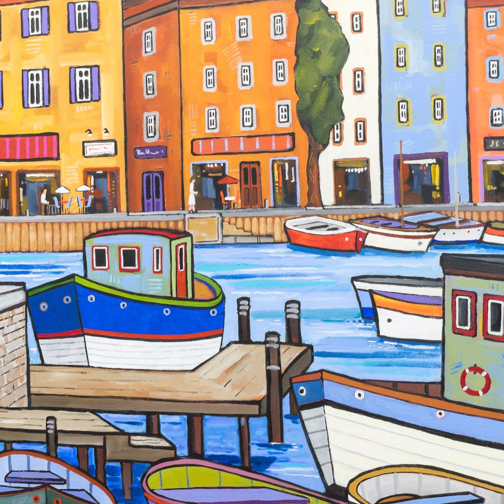 The Ports | 40" x 36" Acrylic on Canvas Alain Bédard