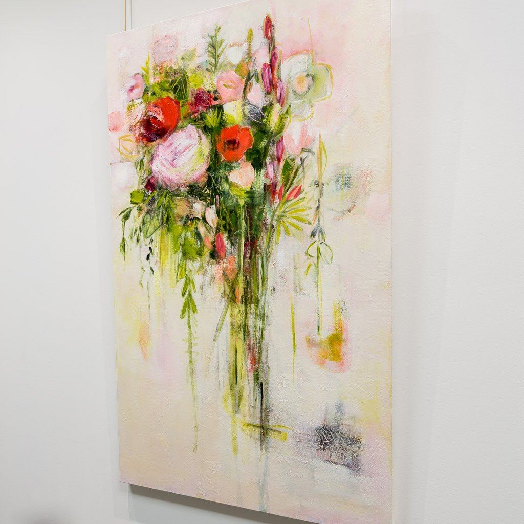 Imaginary Bouquet II | 54" x 32" Acrylic on Canvas Ilinca Ghibu