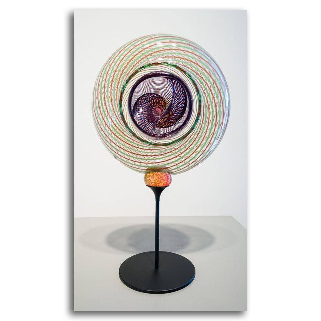 Involution | 15" x 5" Blown Glass with Forged Metal Darren Petersen