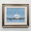 It just started to snow | 22" x 28" Oil on Canvas Peter Shostak