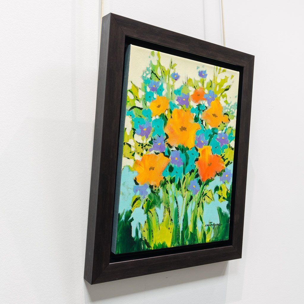 J'Aime Vous Offrir de Fleurs | 16" x 12" Acrylic on Canvas Claudette Castonguay