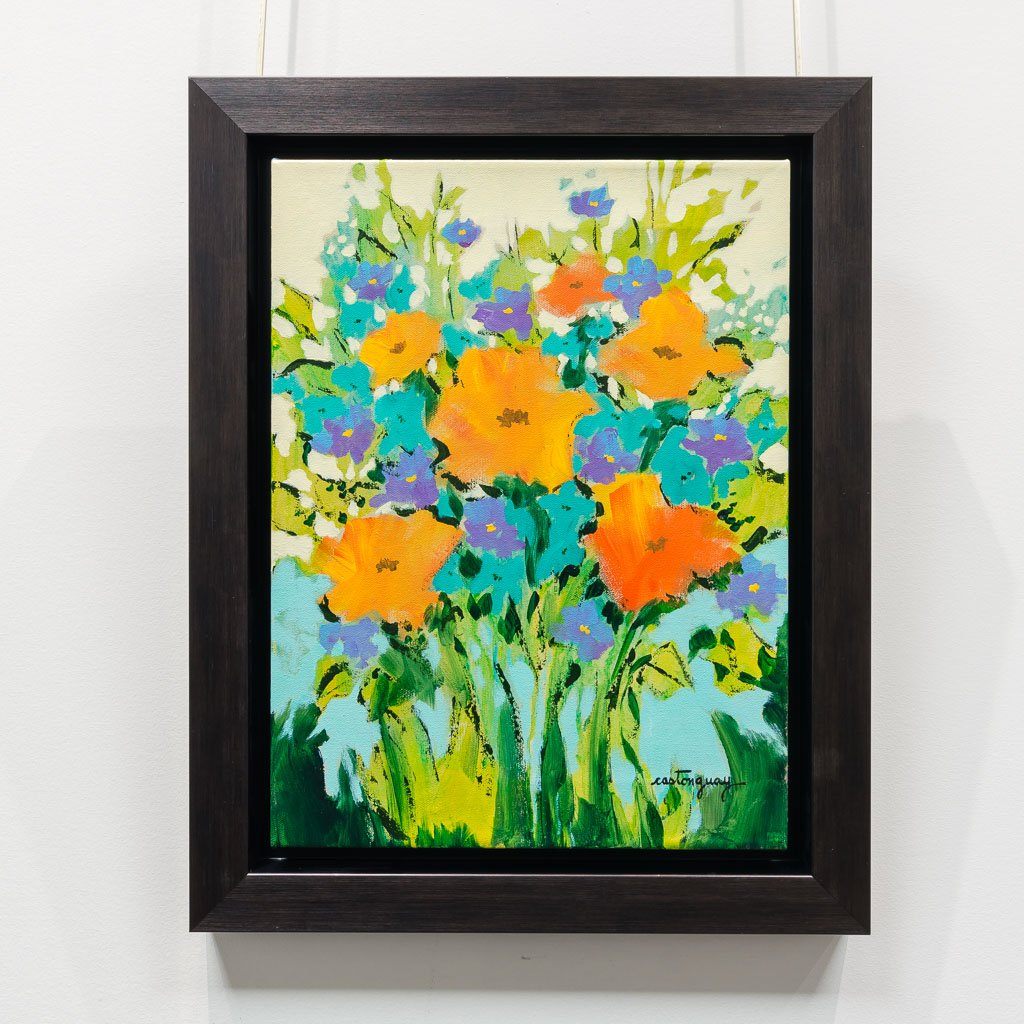 Claudette Castonguay J'Aime Vous Offrir de Fleurs | 16" x 12" Acrylic on Canvas