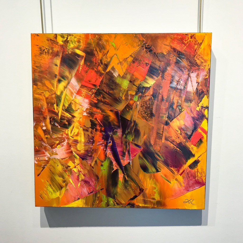 Jean-Gabriel Lambert Las Flores #4 | 24" x 24" Acrylic on Canvas