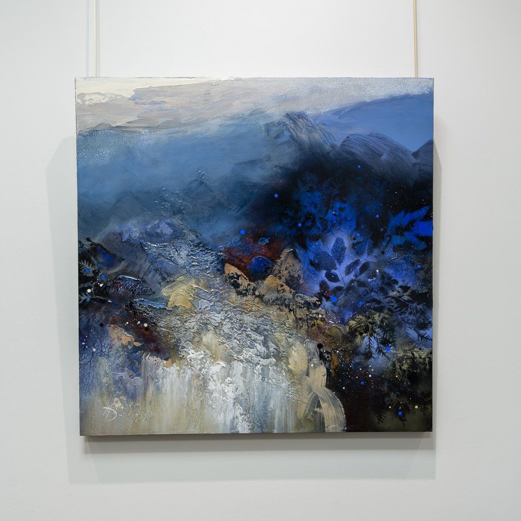 Ariane Dubois Le Chant des Naiades | 36" x 36" Mixed Media on canvas