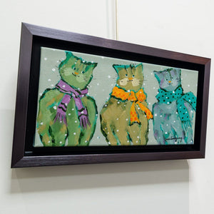 Claudette Castonguay Le Charming Smiles | 6" x 12" Acrylic on Canvas