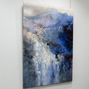 Ariane Dubois Le Grand Récif Bleu | 60" x 40" Mixed Media on canvas