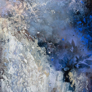 Ariane Dubois Le Grand Récif Bleu | 60" x 40" Mixed Media on canvas
