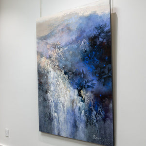 Ariane Dubois Le Grand Récif Bleu | 60" x 40" Mixed Media on canvas