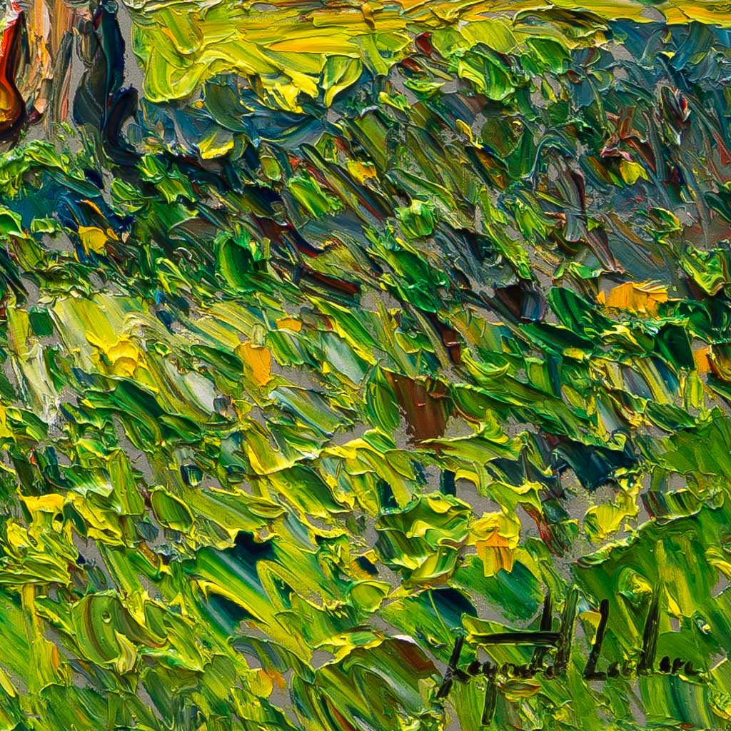 Le verger de l'île de Bacchus, Île d'Orlèans | 30" x 36" Oil on Canvas Raynald Leclerc