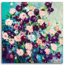 Little Garden | 20" x 20" mixed media on panel Élène Gamache