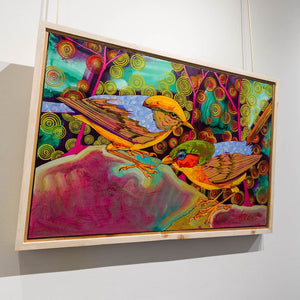 Grant Leier Lots to Catch Up On | 26.5" x 38.5" Acrylic on Canvas