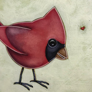 Peter Wyse Love Birds II  |  16" x 16" Acrylic on Board