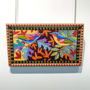 Grant Leier Love Colours with Polka Dots Study | 13.5" x 23.5" Acrylic on Canvas