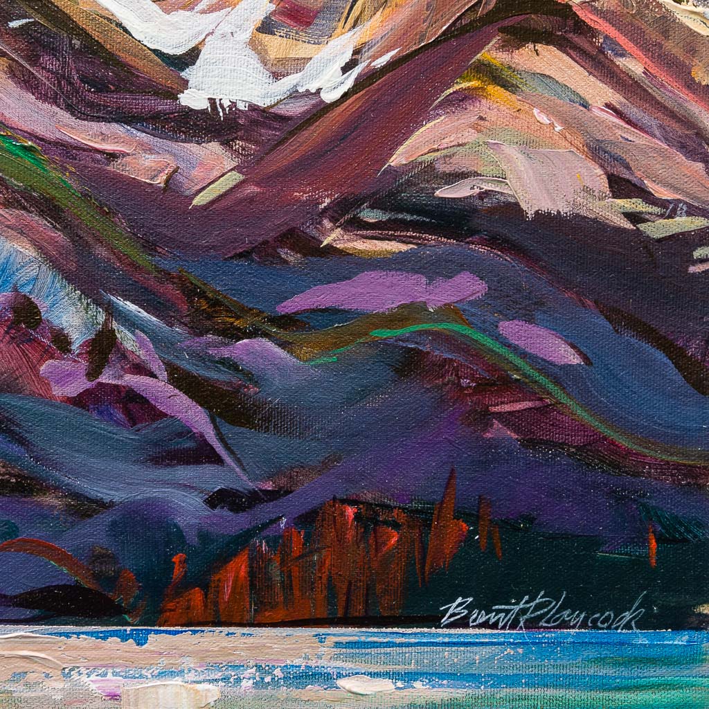 Majestic Peak | 12" x 12" Acrylic on Canvas Brent Laycock RCA