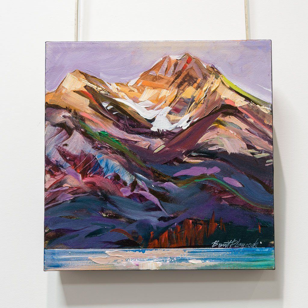 Majestic Peak | 12" x 12" Acrylic on Canvas Brent Laycock RCA