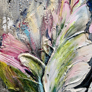 Elka Nowicka Midnight Dance | 48" x 48" Mixed Media on canvas