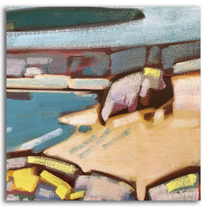 Cameron Bird Morning Fog at Mackenzie Beach | 30" x 24" Oil on Canvas