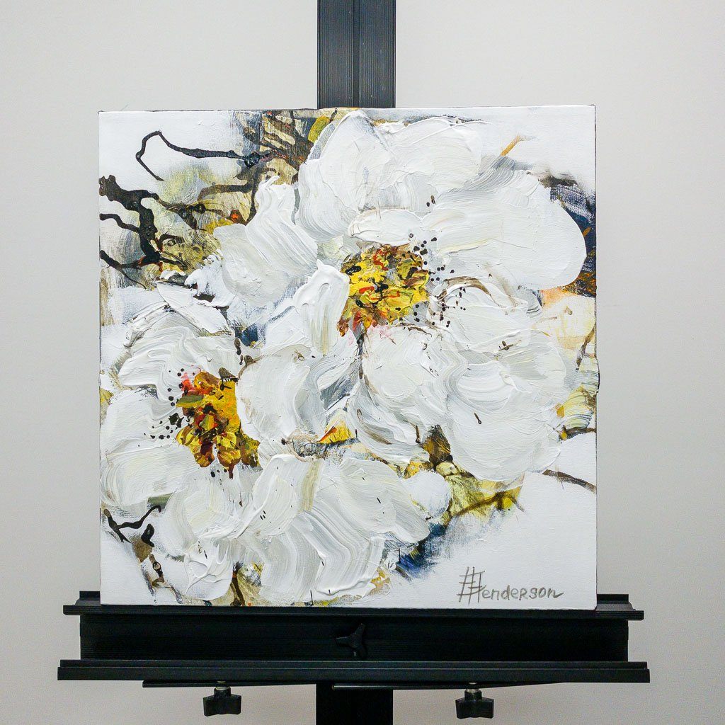 Morning Walk Series #1 | 18" x 18" Acrylic on Canvas Elena Henderson