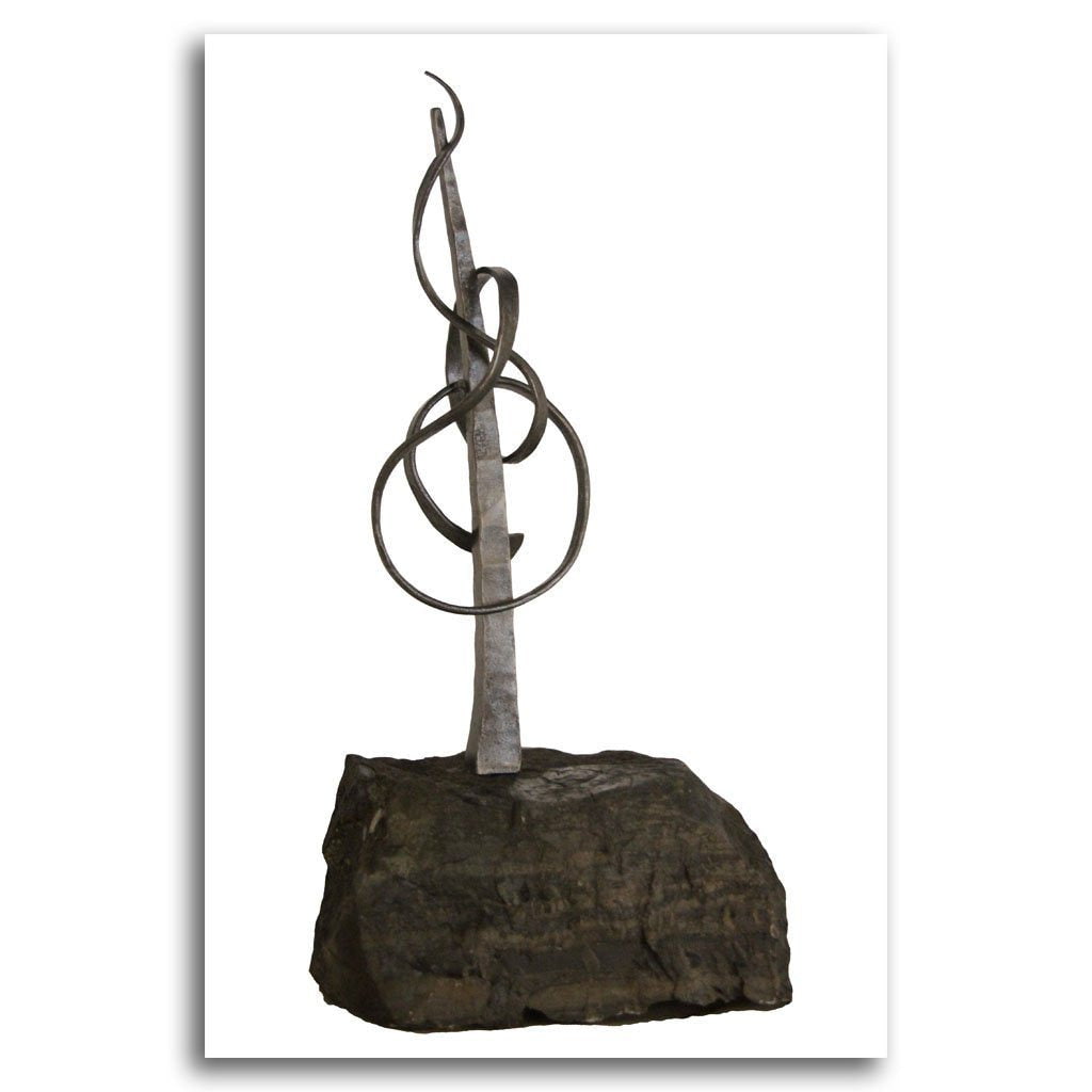 Paul Reimer Music Tree | 20&quot; x 11&quot; Forged Iron and Stone
