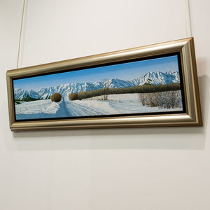 W. H. Webb Opening by Canmore |  10" x 40" Acrylic on Canvas