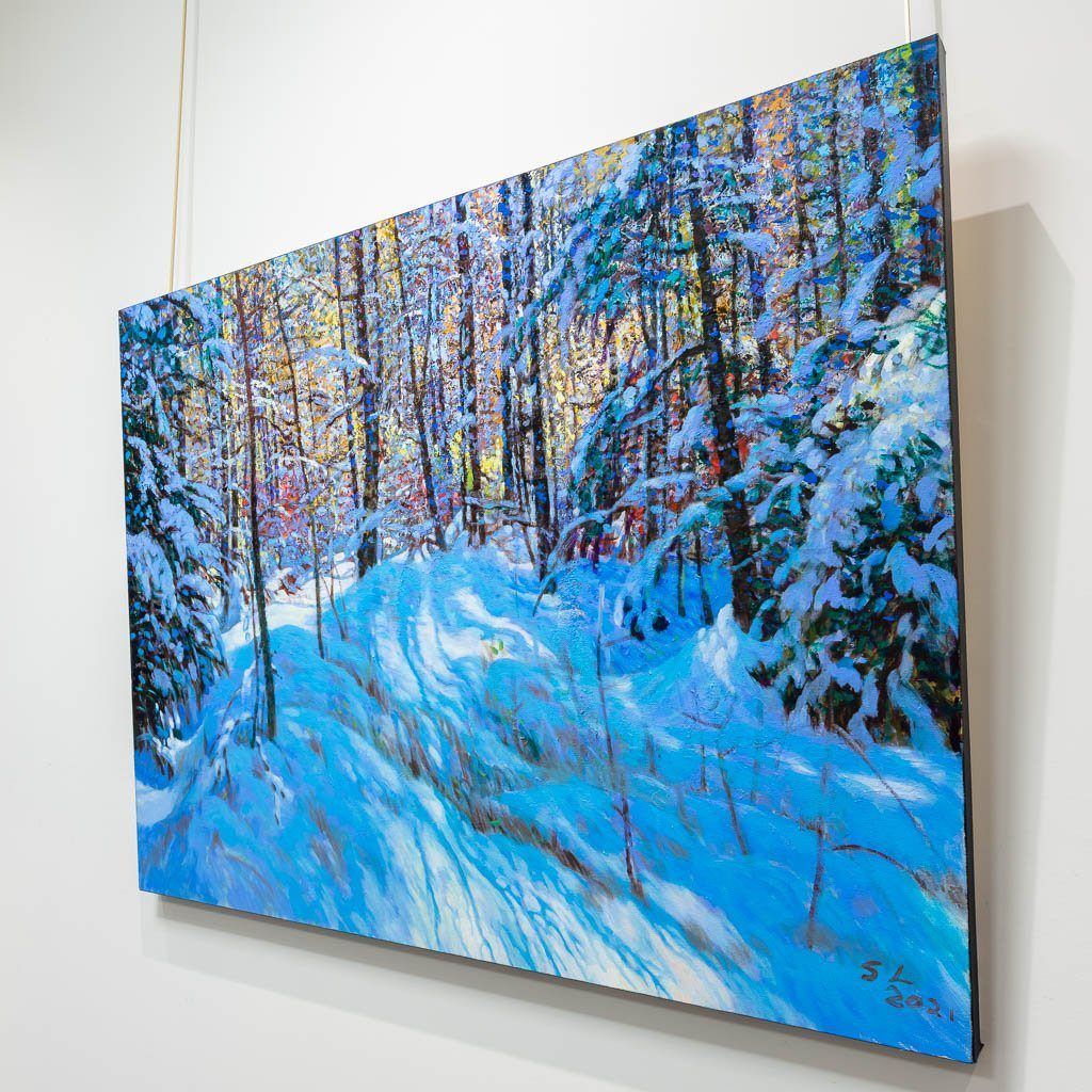 Orangeville Winter #2 | 36" x 48" Acrylic on Canvas Shi Le