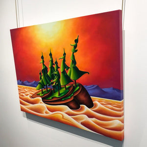 Dana Irving Our Own Little Island | 30" x 40" Oil on Canvas