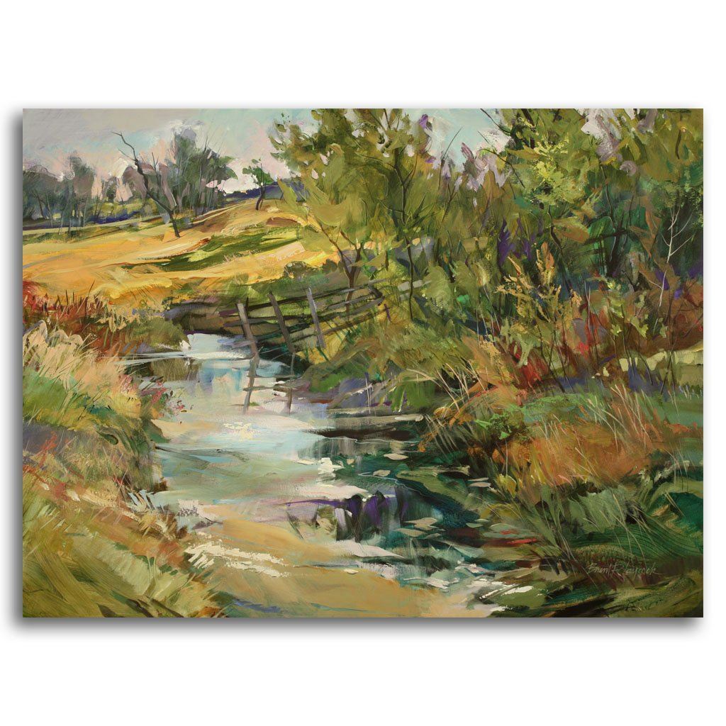 Peaceful Creek | 36" x 48" Acrylic on Canvas Brent Laycock RCA
