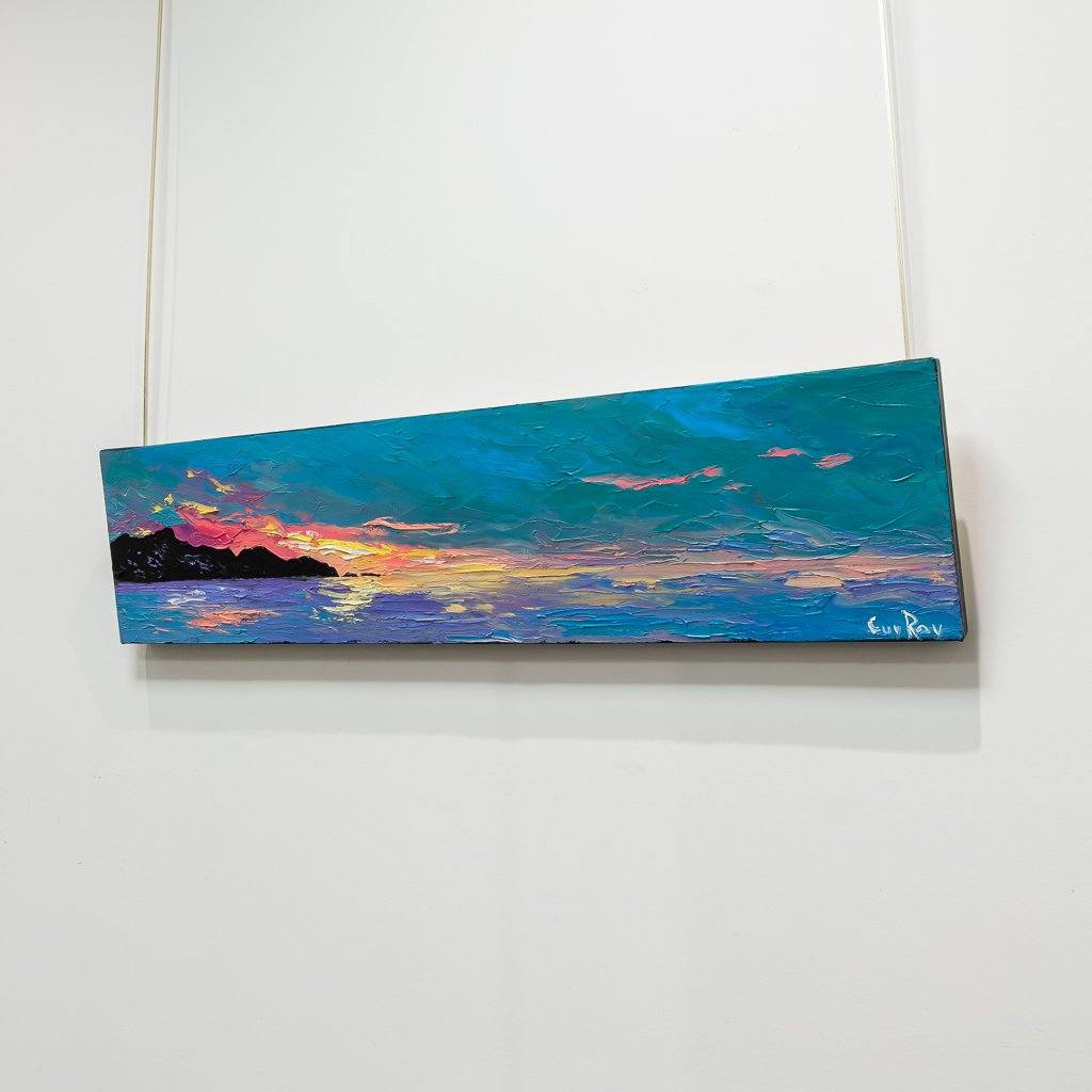 Guy Roy Réconfort | 10" x 40" Oil on Canvas