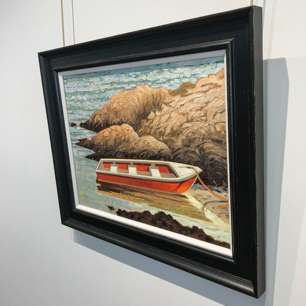 Red Boat - Warm Nook | 18" x 24" Oil on Board Ken Faulks
