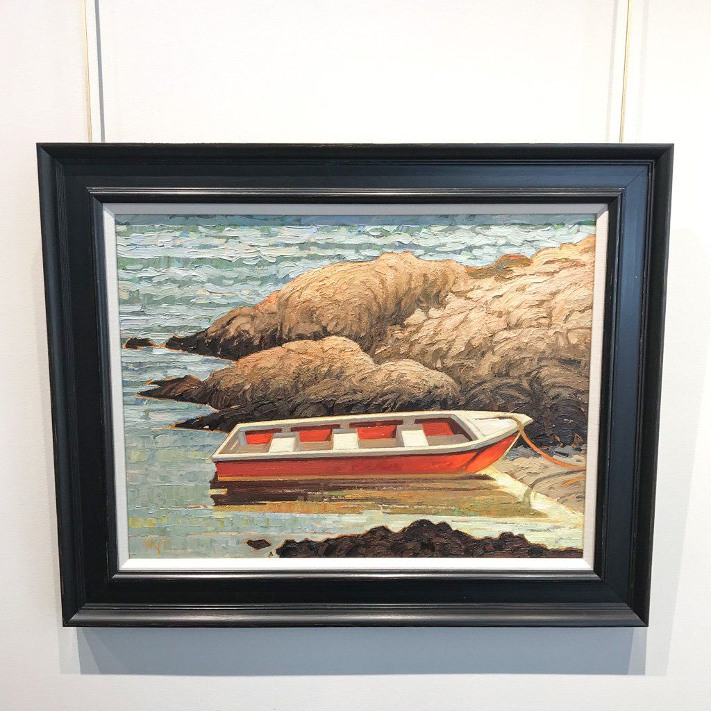 Ken Faulks Red Boat - Warm Nook | 18" x 24" Oil on Board
