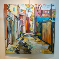 Ruelle à la flaque d'eau