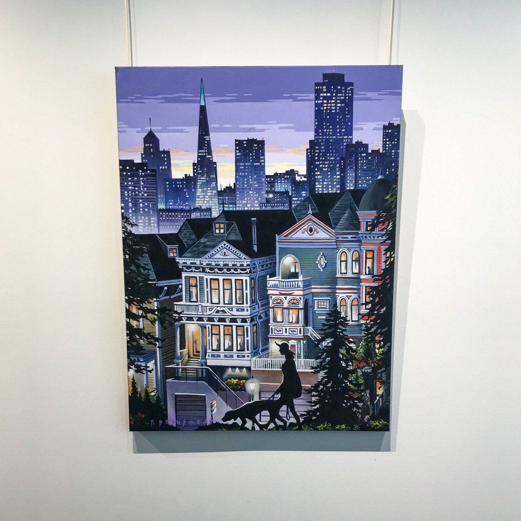 San Francisco Nights | 40&quot; x 30&quot; Acrylic on Canvas Fraser Brinsmead