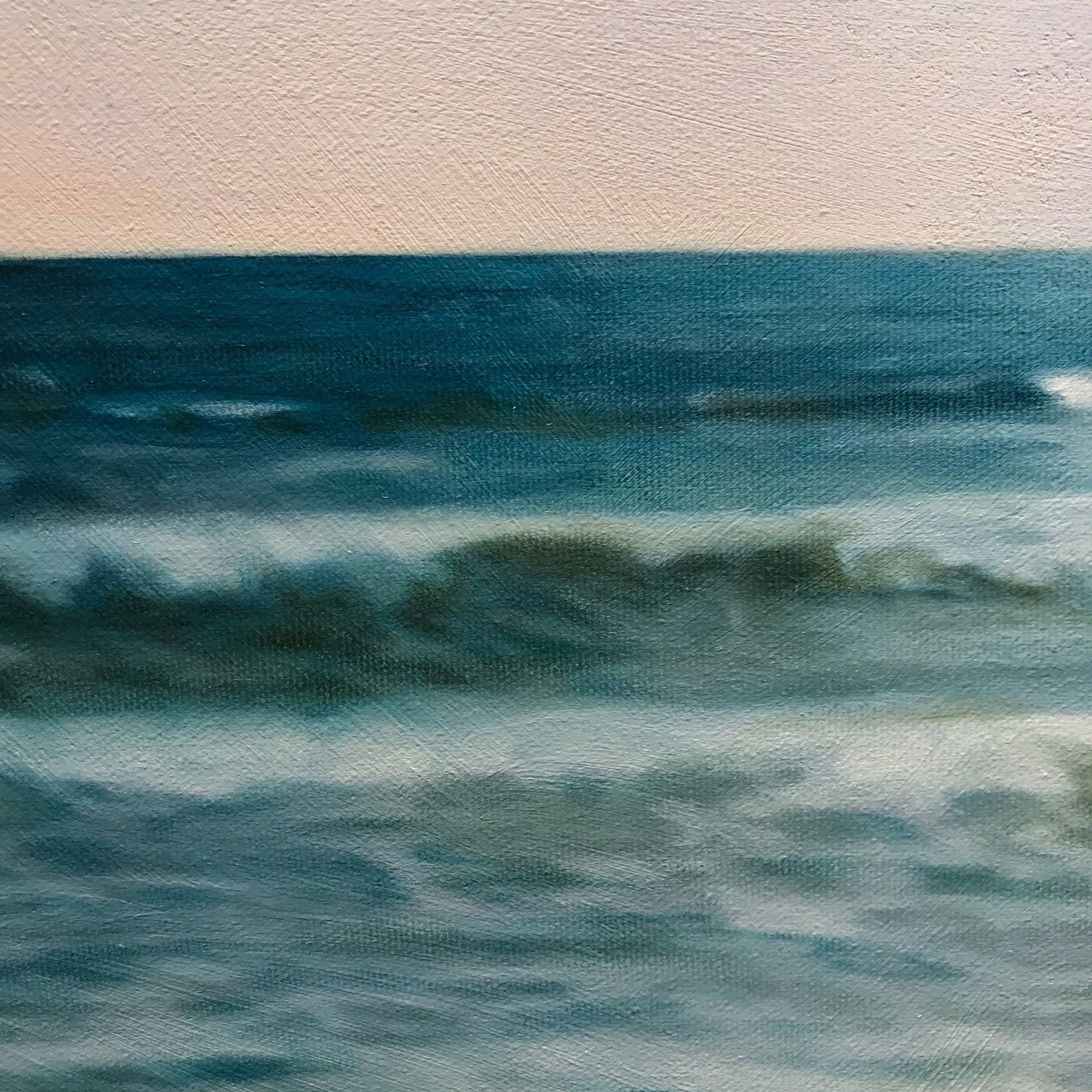 Patricia Johnston Seascape Wave Richter Series | 24" x 24" Oil on Canvas