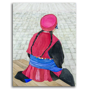 Irene Klar Shangrilila Lady | 28" x 21" Watercolour