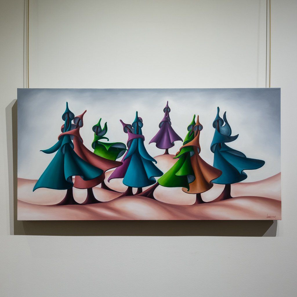 Dana Irving Shenanigans | 24" x 48" Oil on Canvas