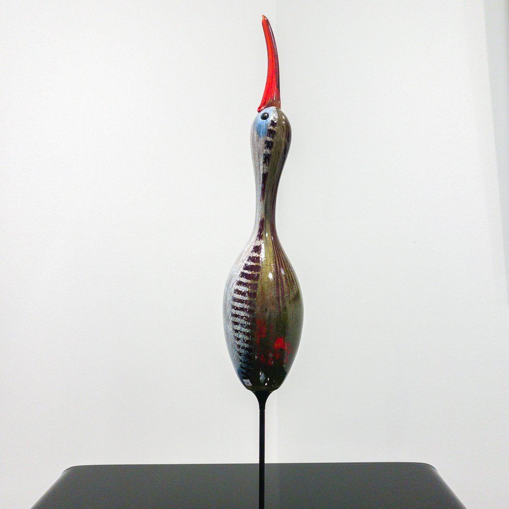 Shoreline Decoy - Large | 24" x 5" x 5" Blown Glass with Forged Metal Darren Petersen