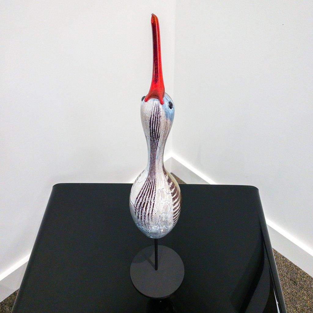 Shoreline Decoy - Large | 24" x 5" x 5" Blown Glass with Forged Metal Darren Petersen