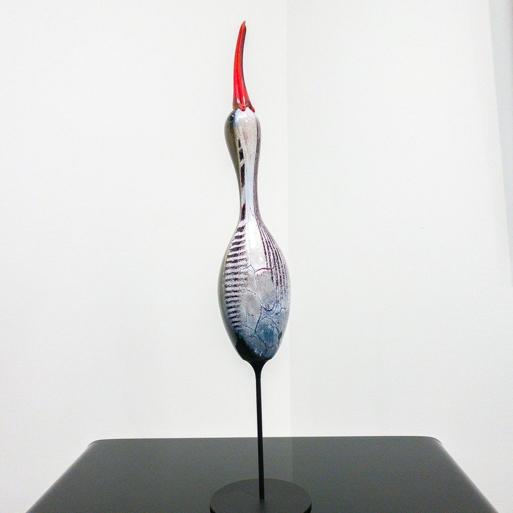 Shoreline Decoy - Large | 24" x 5" x 5" Blown Glass with Forged Metal Darren Petersen