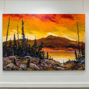 Guy Roy Soleil et Nauances | 66" x 96" Oil on Canvas 66" x 96" / Horizontal
