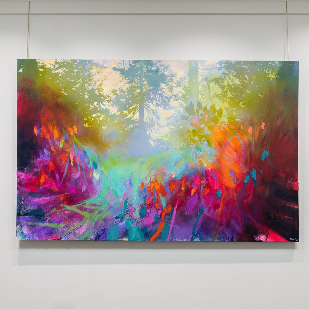 Some Place Hidden | 54&quot; x 84&quot; Mixed Media on canvas Blu Smith