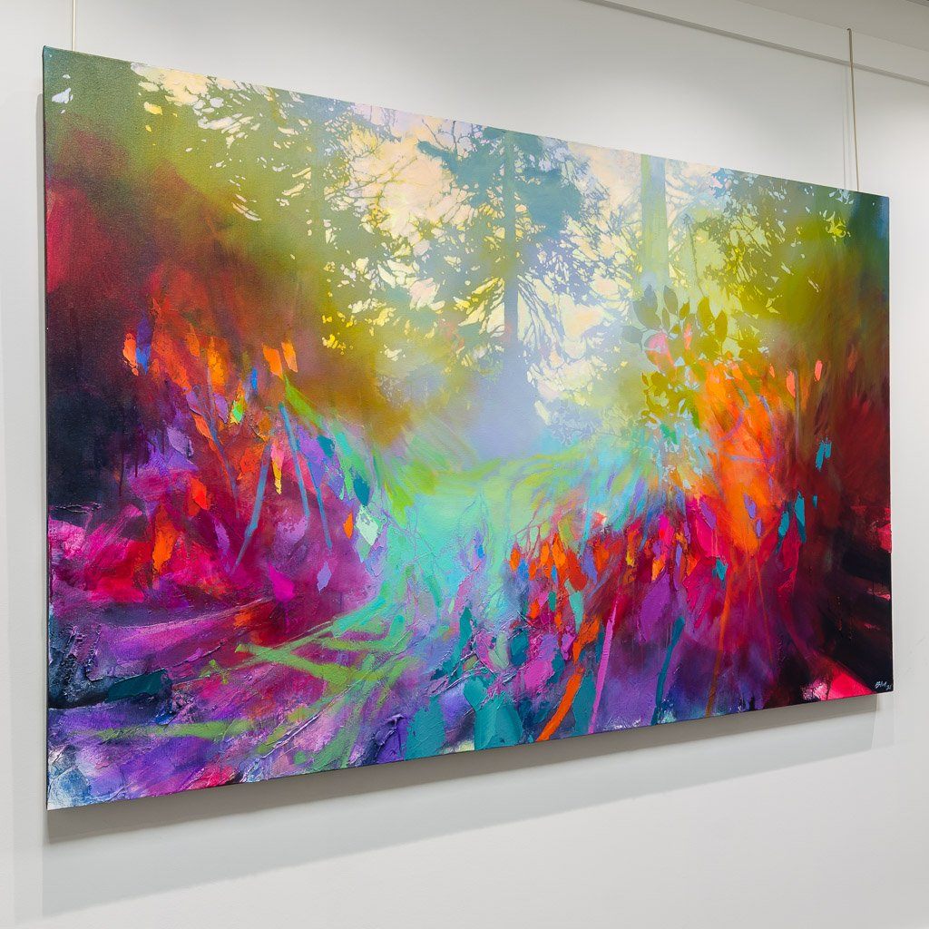 Some Place Hidden | 54" x 84" Mixed Media on canvas Blu Smith