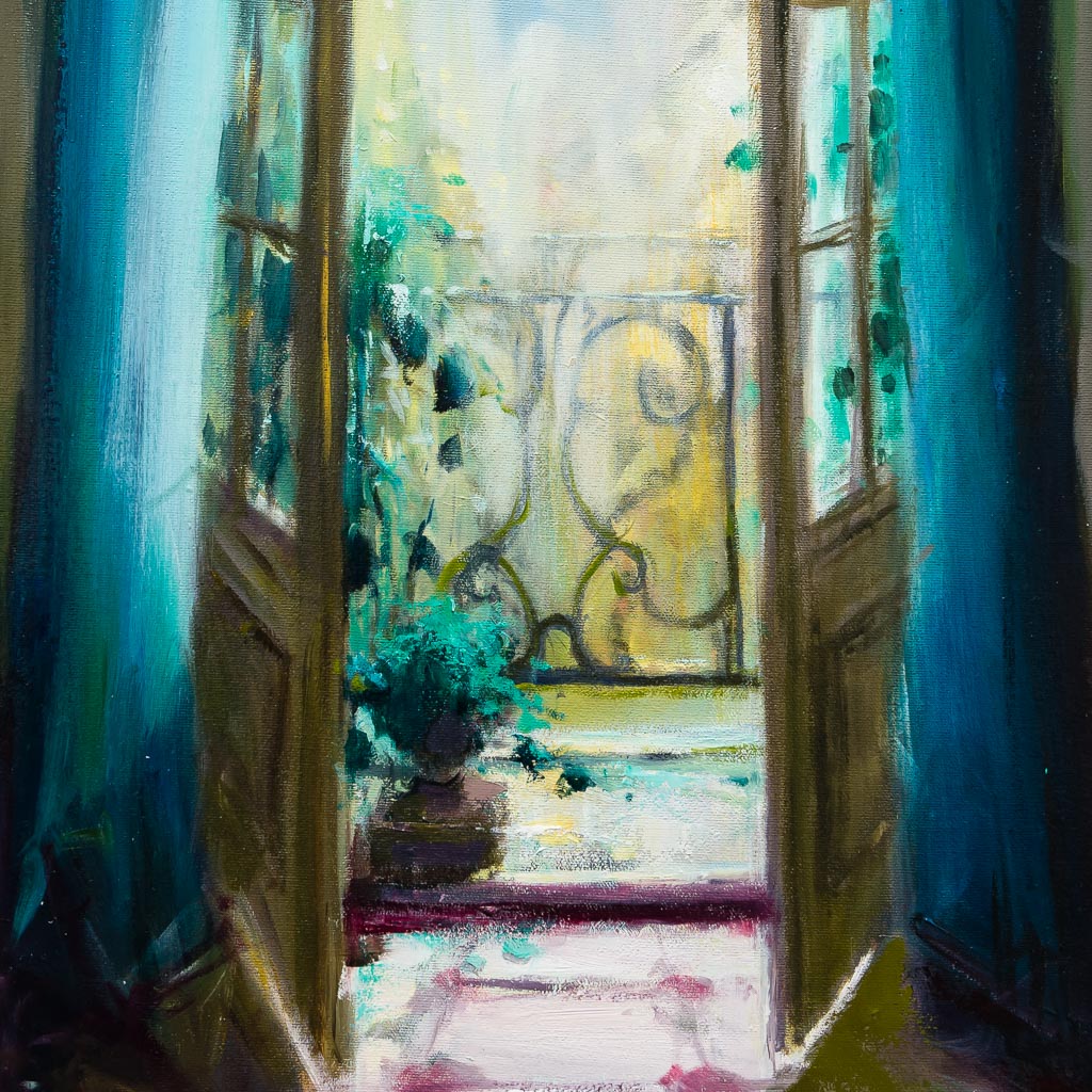 Pierre Giroux Soothing Light | 48" x 16" Oil on Canvas