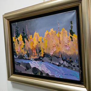Robert Genn Storm in the Kananaskis (2010) | 11" x 14" Acrylic on Canvas
