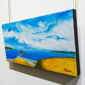 Glenn Payan Study Rodd Hill, Fisgard Lightstation | 12" x 24" Oil on Canvas
