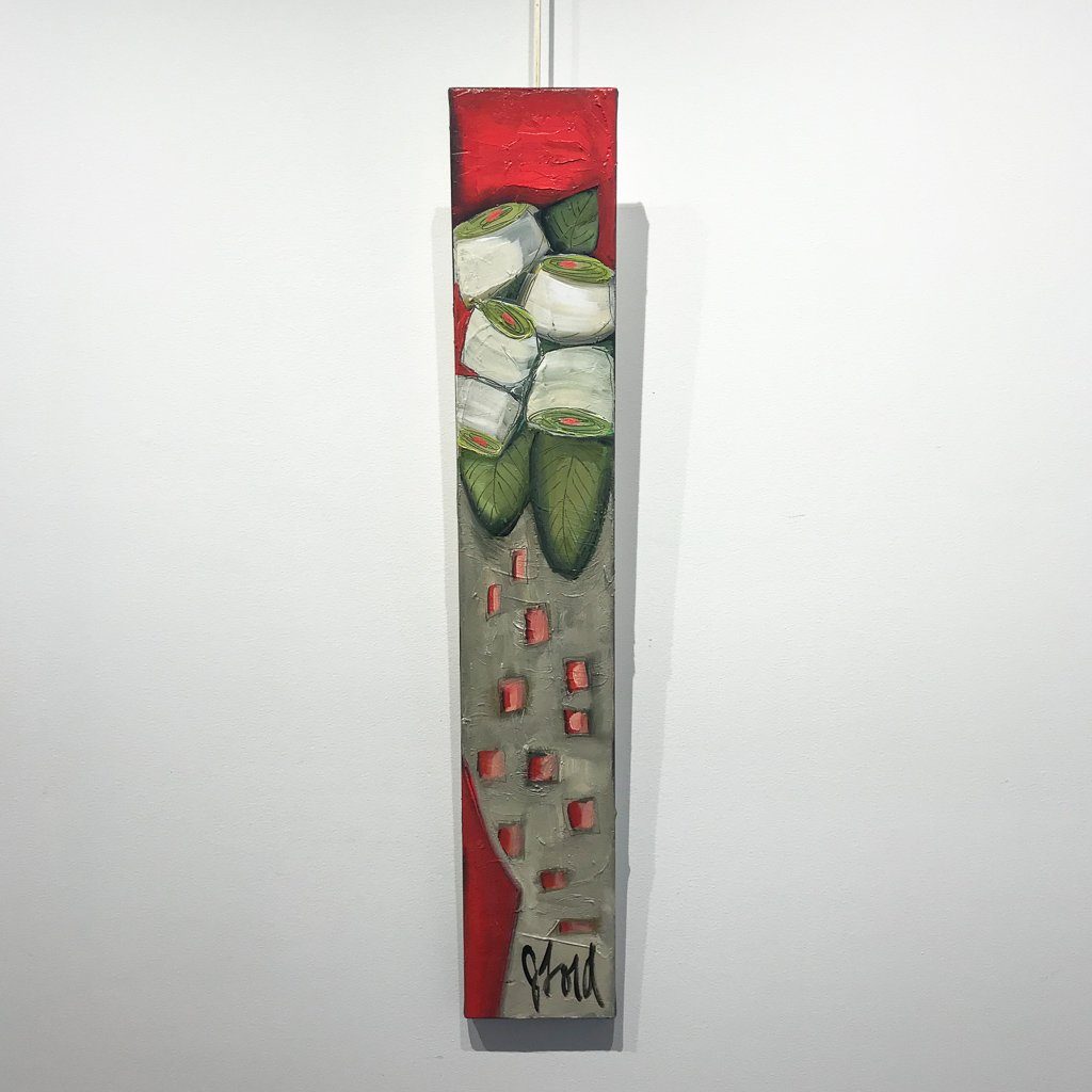 Tendresse | 36" x 6" Acrylic on Canvas Josée Lord