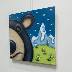 Peter Wyse The Mountaineer | 18" x 18" Acrylic on Birch Panel