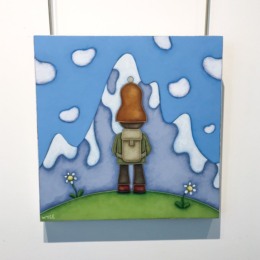 Peter Wyse The Peak | 16" x 16" Acrylic on Birch Panel